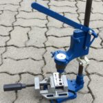 Lochstanze aus altem Bohrständer