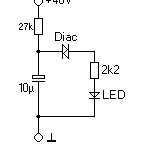 Impulsgenerator mit Diac (Blinkschaltung)