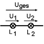 Zwei Glühlampen verschiedener Leistung